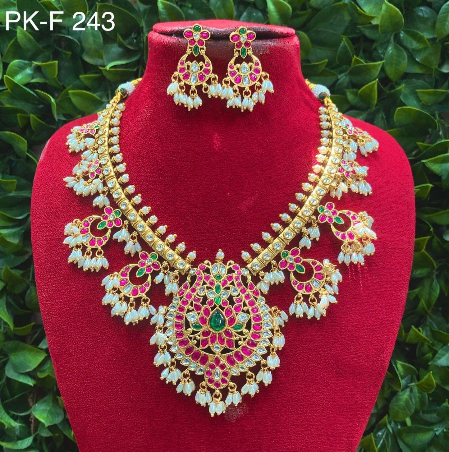 Zevar Jewelry Set Jadau Kundan Necklace Set | Handcrafted Traditional Indian Jewelry