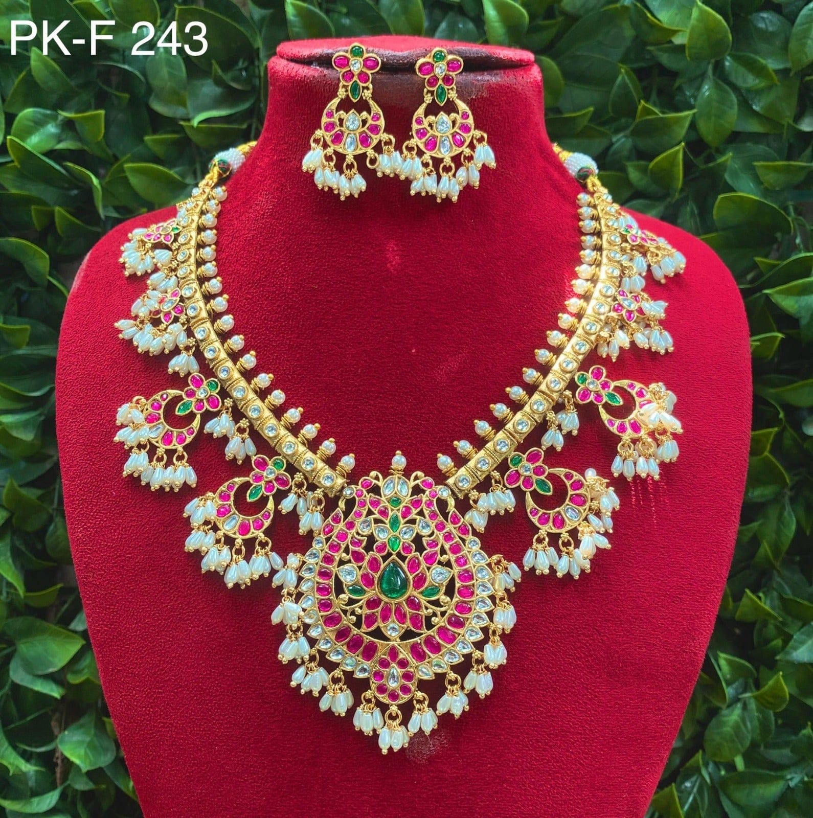 Zevar Jewelry Set Jadau Kundan Necklace Set | Handcrafted Traditional Indian Jewelry
