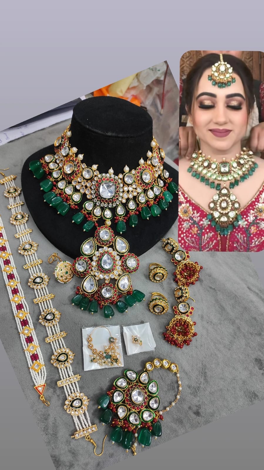 Zevar Jewelry Set Kundan Semi-Bridal Choker Set by Zevar