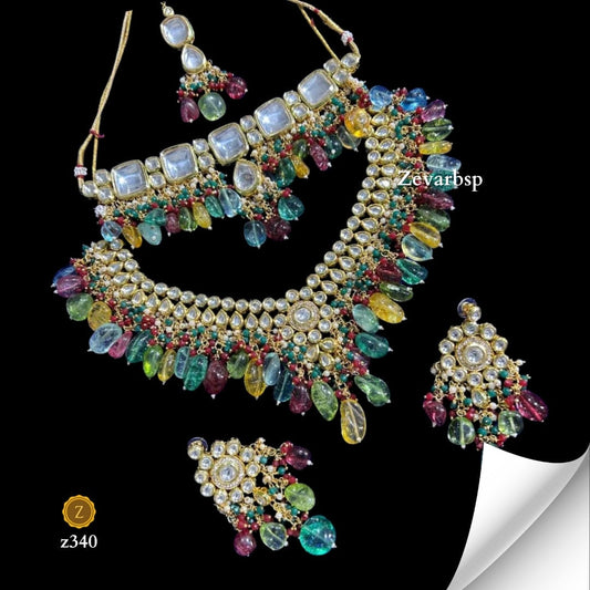 Zevar Jewelry Sets Carnival Dream Kundan Multicolor Necklace