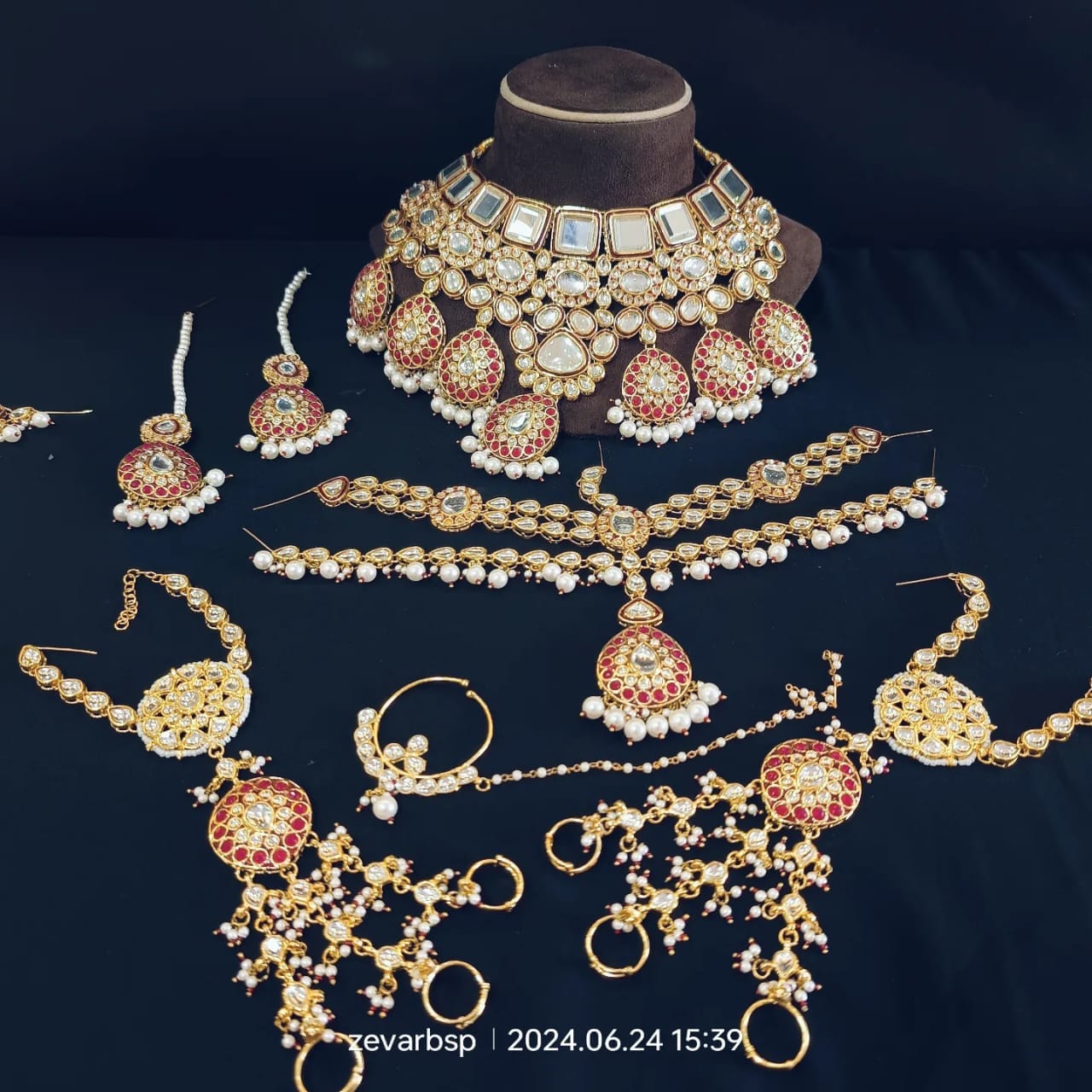 Zevar Jewelry Sets Luxurious Heavy Kundan Bridal Set