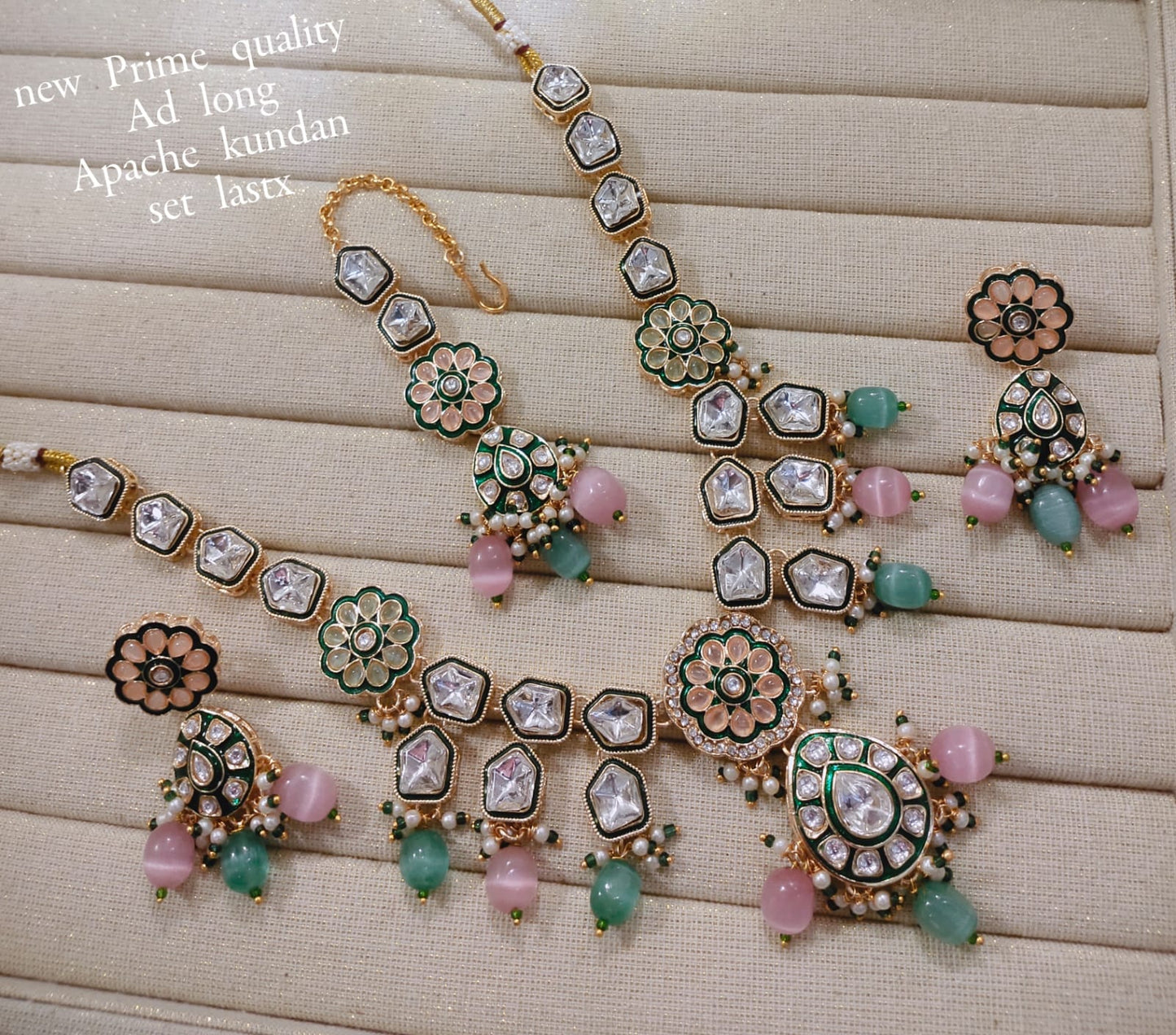 Zevar Long necklace Multicolor AD Long Necklace Set – Designer Indian Bridal Jewelry Online