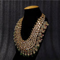zevar Long necklace Stunning Long Kundan Back Side Meenakari Necklace