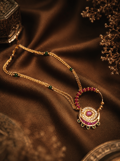 Zevar Nath Stunning Kundan Polki Nath for Weddings