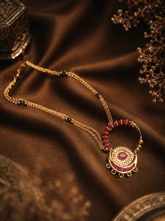 Zevar Nath Stunning Kundan Polki Nath for Weddings