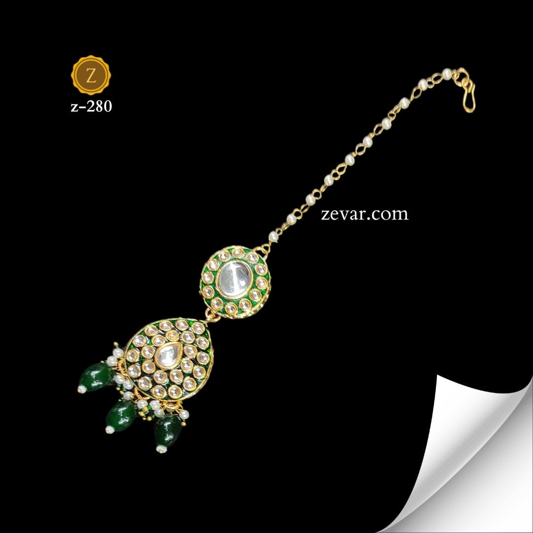 Zevar Necklace Emerald Oasis Choker Set by Zevar Jewellery
