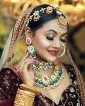 Zevar Necklace Exquisite Heavy Kundan Polki Choker Set