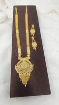 Zevar Necklace Gold Plated Long Rani Haar - Traditional Indian Wedding Necklace
