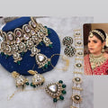 Zevar Necklace Green Kundan Choker Necklace Set: Elevate Your Style with Timeless Charm
