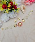 Zevar Necklace Polki Semi-precious Kundan Choker Necklace | Traditional Indian Jewelry