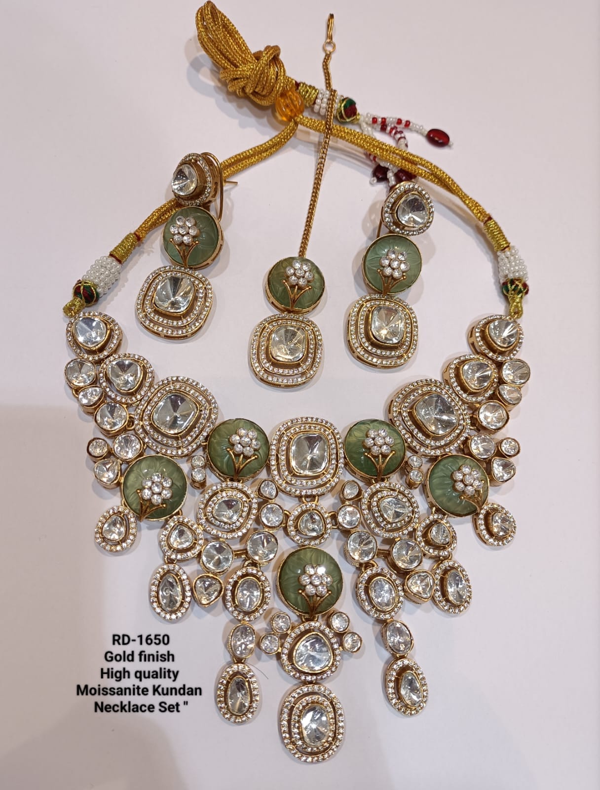Zevar Necklace Polki Uncut Kundan Choker Necklace | Traditional Indian Jewelry