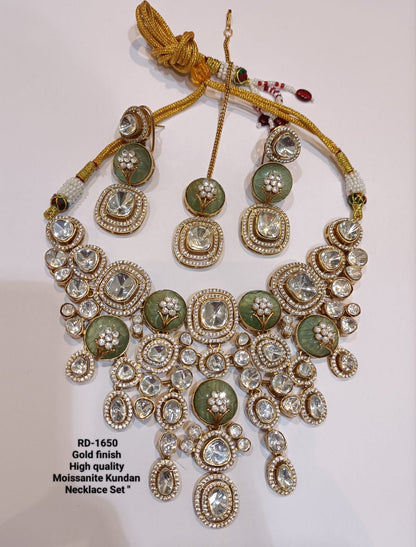 Zevar Necklace Polki Uncut Kundan Choker Necklace | Traditional Indian Jewelry