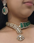 Zevar Necklace Polki Uncut Kundan Necklace - Indian Bridal Jewelry