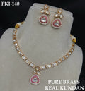 Zevar Necklace Pure Brass Kundan Necklace | Traditional Indian Jewelry