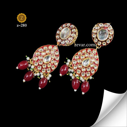 Zevar Necklace Ruby Radiance Choker Set by Zevar Jewellery