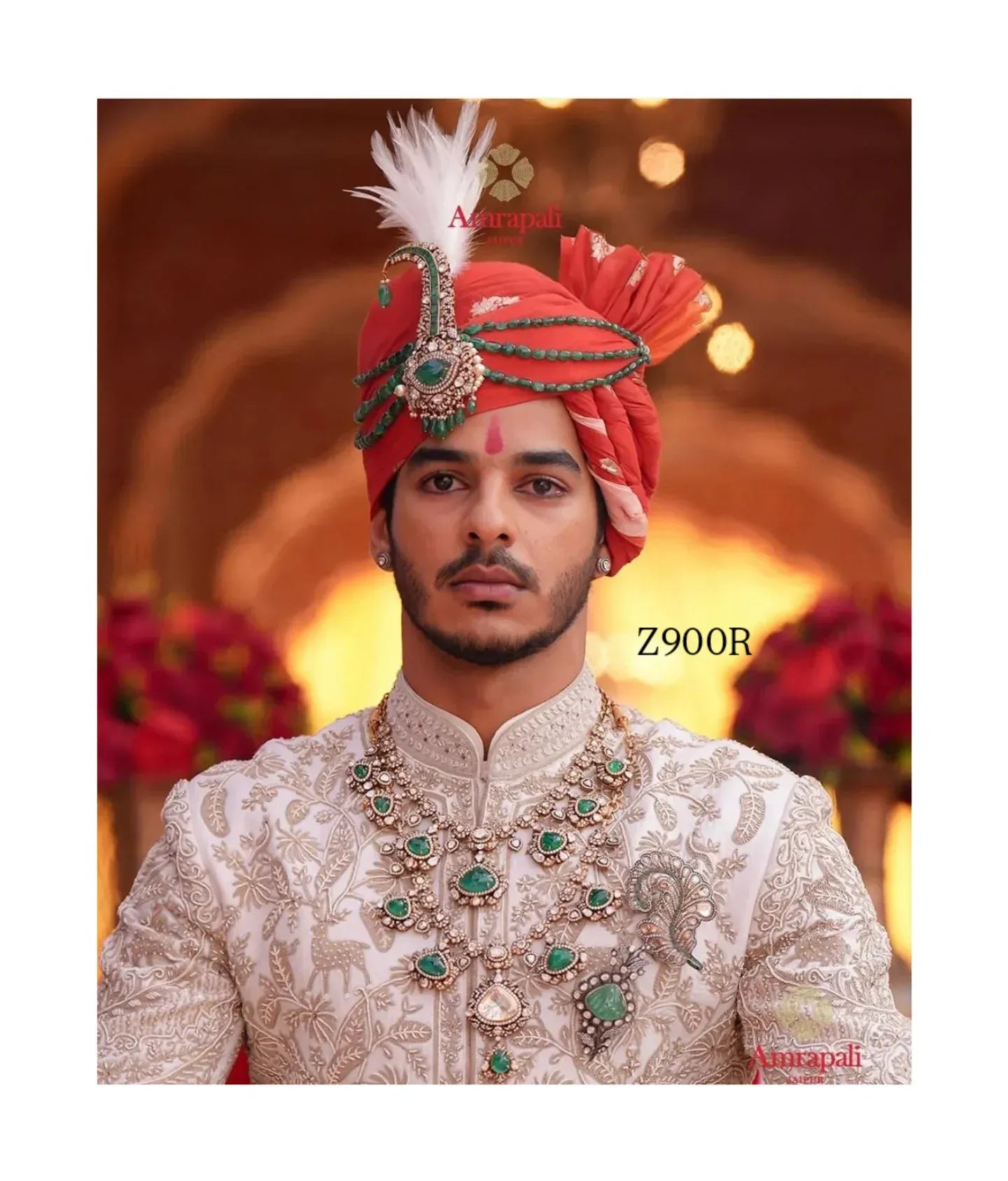 Zevar Necklace Set Ishan Khattar & Amrapali Jewels Inspired Ivory Luxe Bridal Necklace Set