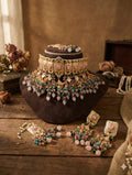 Zevar Necklace Set Meenakari Kundan Choker Necklace Set | Bridal Jewellery
