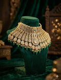 Zevar Necklace Set Regal Kundan Choker Necklace Set - Bridal & Antique Jewellery