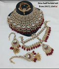 Zevar Semi-Bridal Jewelry Set Pearl Monzonite Semi-Bridal Jewelry Set - Elegant Wedding Collection