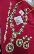 Zevar Semi Bridal Jewelry Set Real Kundan Semi Bridal Jewelry Set | Indian Wedding & Festive Collection
