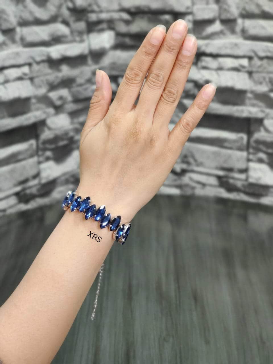 Nakhreli bracelet blue Trending Western Bracelet Unique Stones By Zevar
