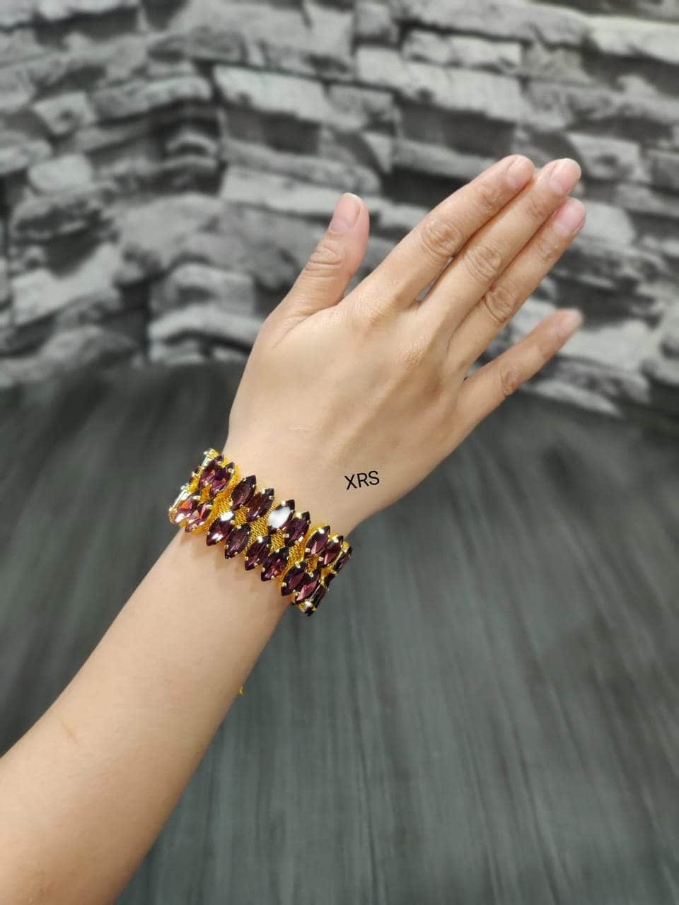 Nakhreli bracelet purple Beautiful Western Bracelets By Zevar