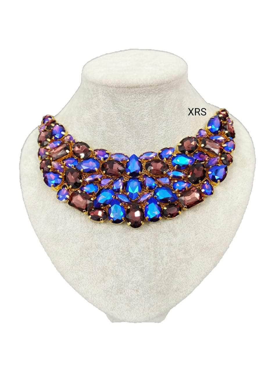 Nakhreli choker necklace COLOR11 Beautiful Western Necklace By Zevar