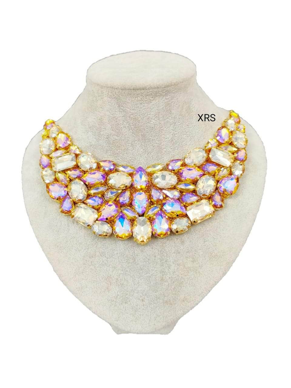 Nakhreli choker necklace COLOR12 Beautiful Western Necklace By Zevar