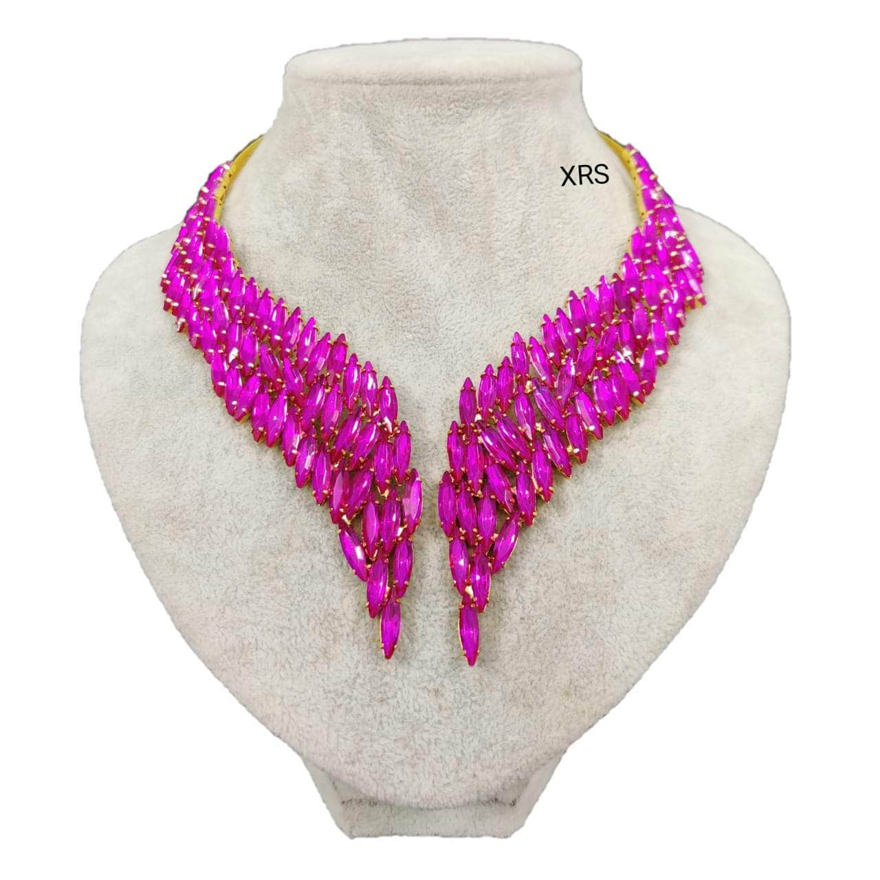Nakhreli Necklace COLOR03 New fancy angle neckcuff in pretty look by Zevar