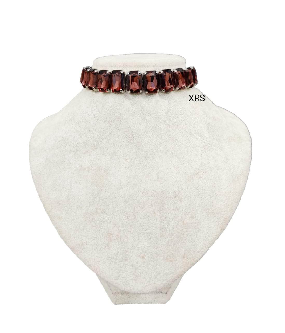Nakhreli Necklace COLOR10 Rectangle stone chokers By Zevar