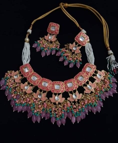 Zevar Bridal necklace beautifull kundan meenakri nacklace by zevar.