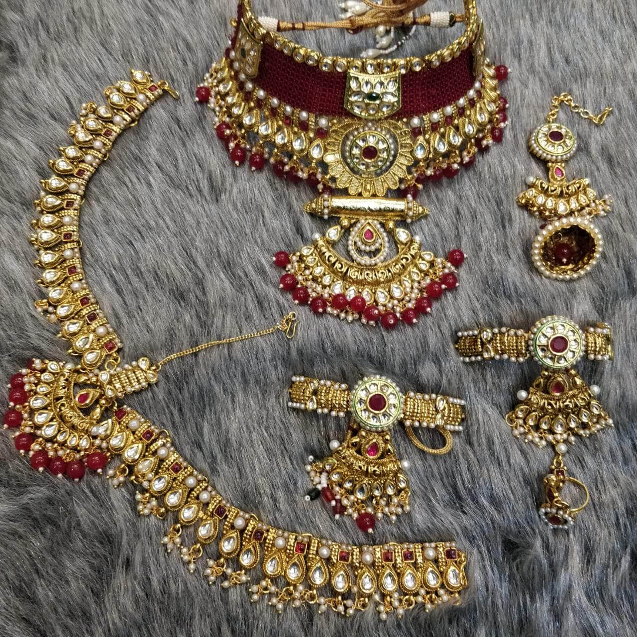Zevar Bridal necklace Bridal Full Jewellery Set By Zevar