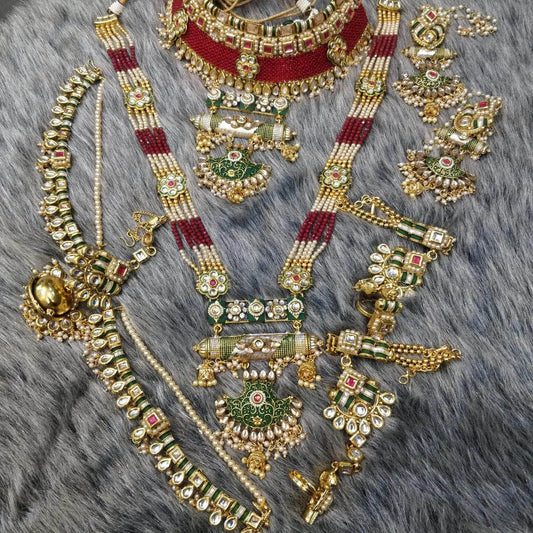 Zevar Bridal necklace Bridal Heavy Jewellery Set By Zevar