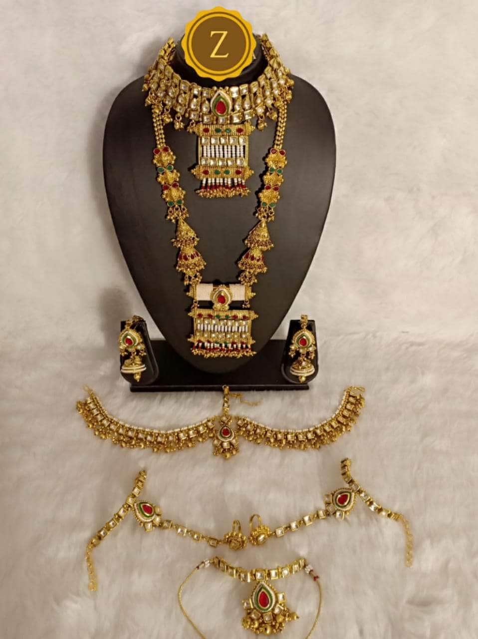 Zevar Bridal necklace Heavy Bridal Jewellery Set By Zevar