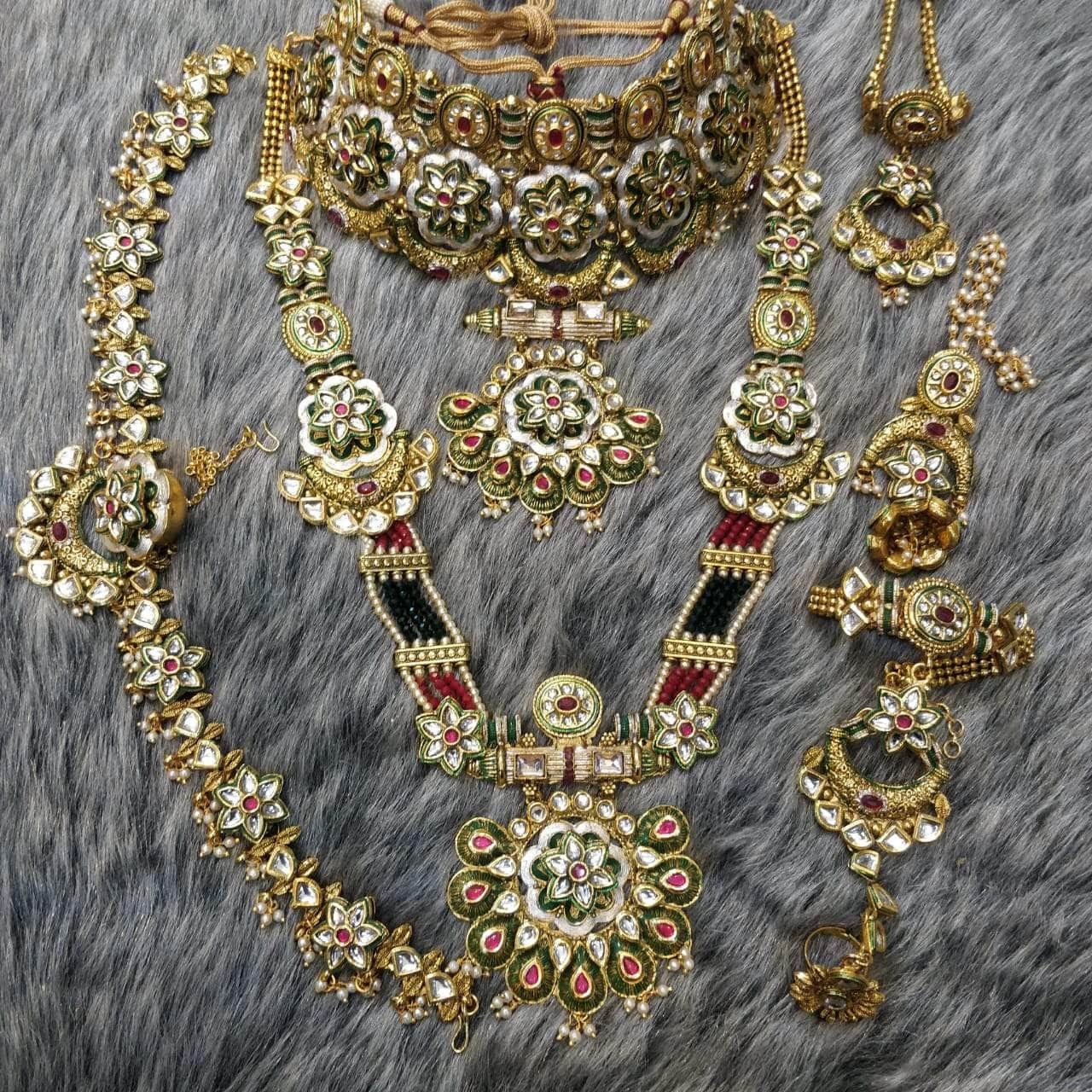 Zevar Bridal necklace Heavy Bridal Jewellery Set By Zevar