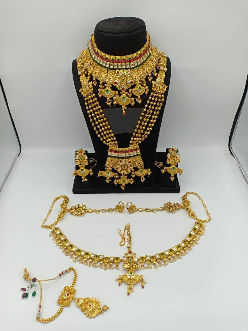 Zevar Bridal necklace Indian Bridal Jewellery Set By Zevar