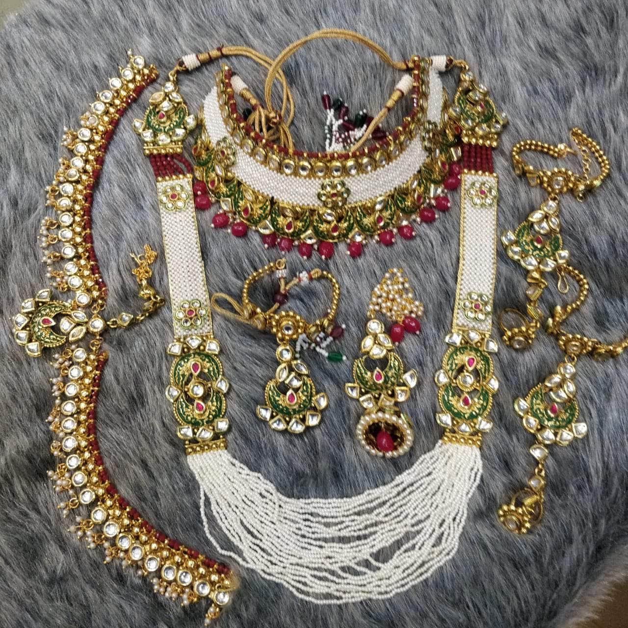 Zevar Bridal necklace Indian Bridal Jewellery Set By Zevar