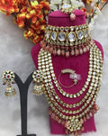 Zevar Bridal necklace Kundan Beads Heavy Bridal jewellery By Zevar