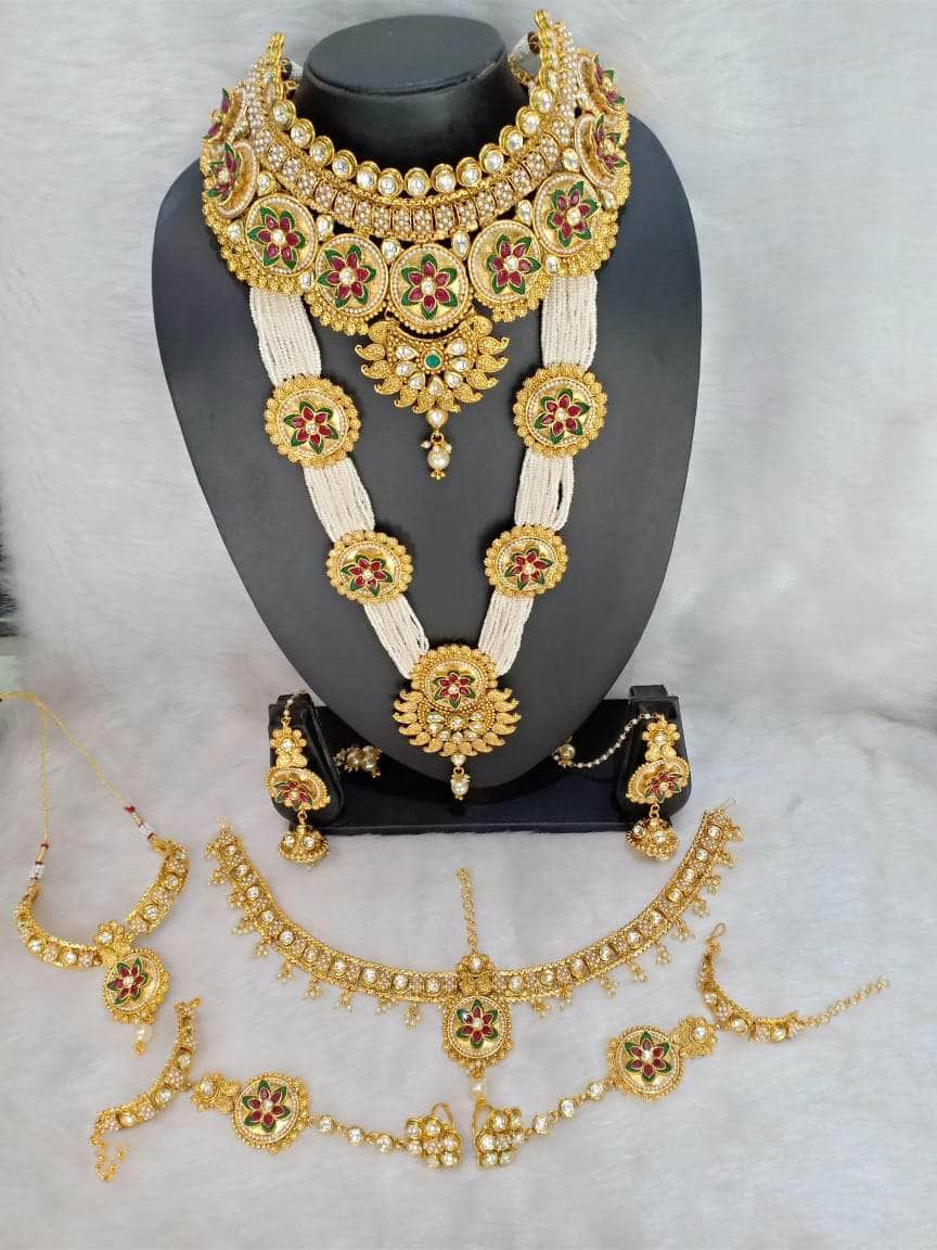Zevar Bridal necklace Kundan Bridal jewellery By Zevar