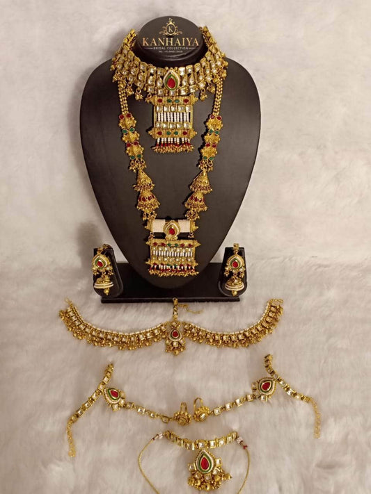 Zevar Bridal necklace Kundan Bridal Jewellery Set By Zevar