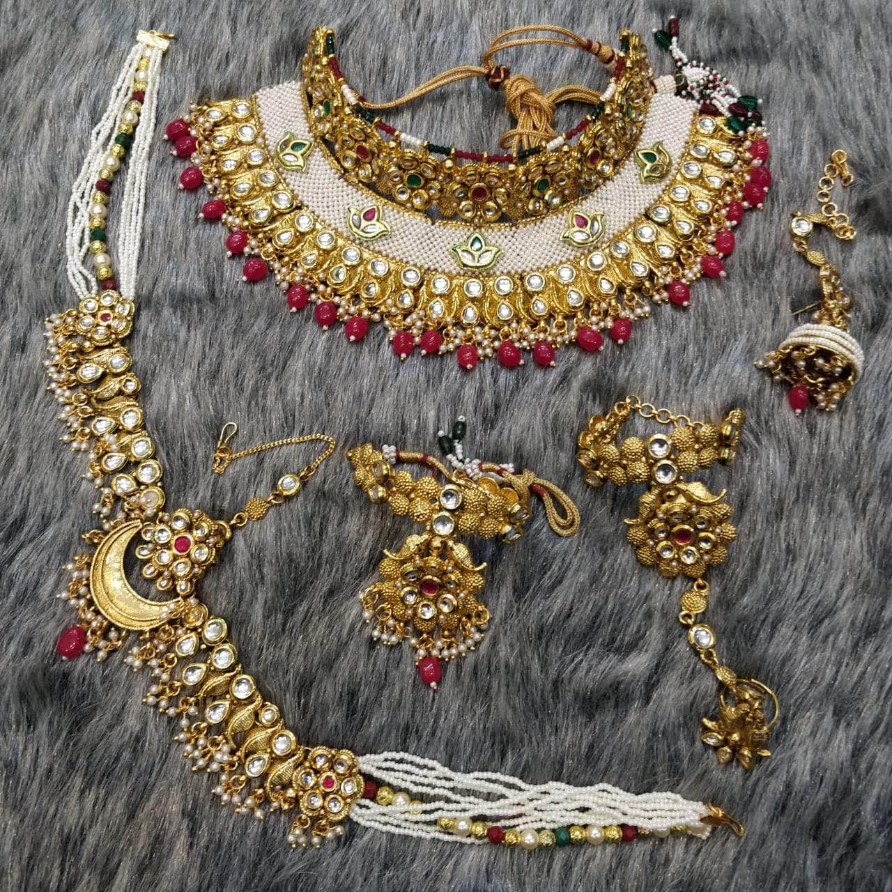 Zevar Bridal necklace Kundan Bridal Jewellery Set By Zevar