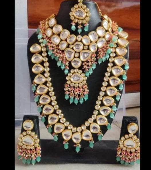 Zevar Bridal necklace Sabyasachi designer kundan bridal set, By Zevar.