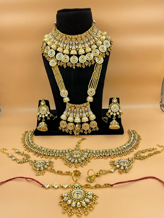 Zevar Bridal necklace ZEVAR | High Quality Gold Plated Heavy Bridal Jewellery Sets2