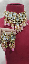 Zevar choker necklace Kundan Heavy Choker Necklace Set Vol 3 By Zevar