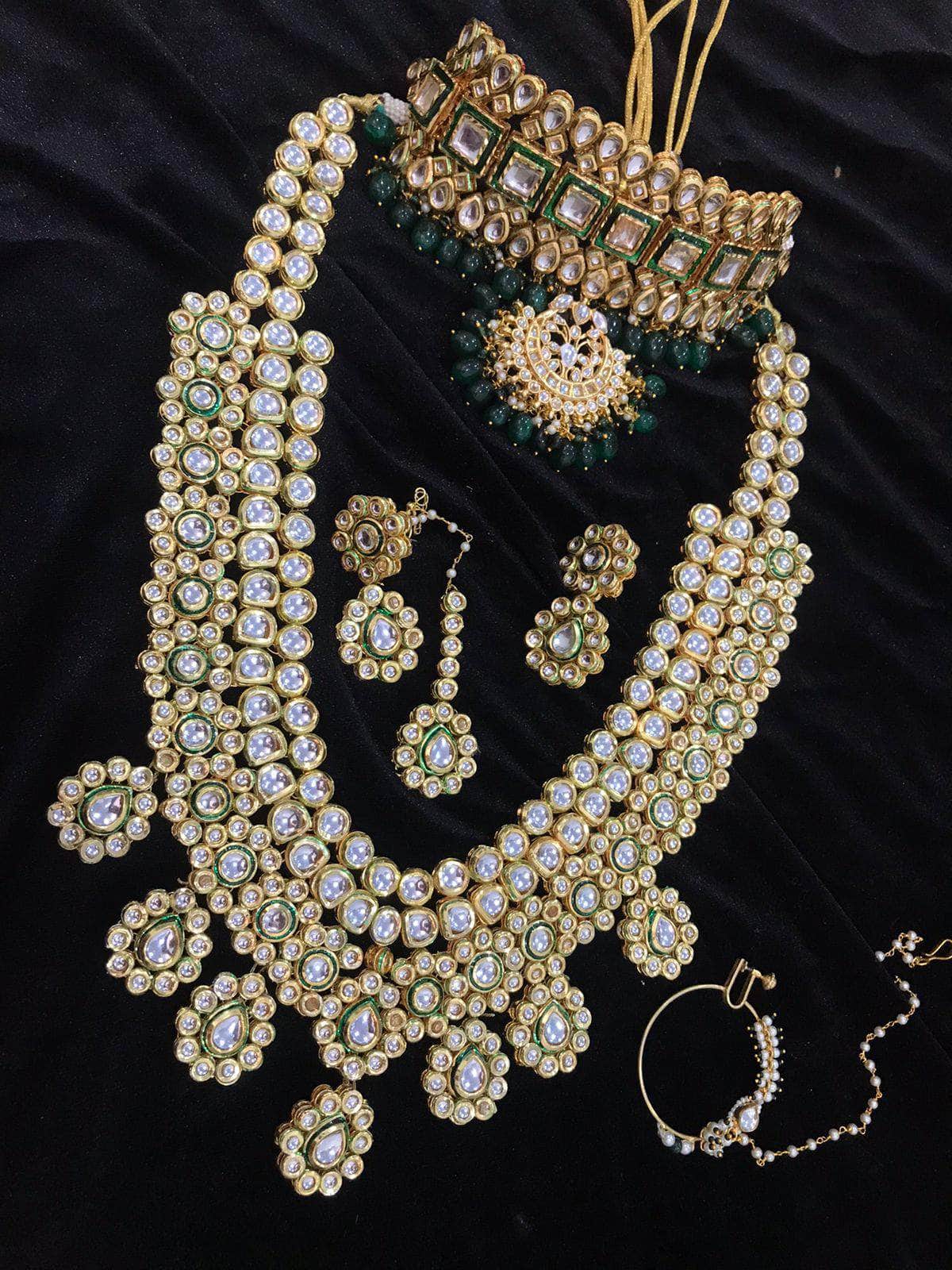 Zevar choker necklace Kundan With Pearl Necklace /Long Kundan layered Necklace/ Kundan rani haar By Zevar.