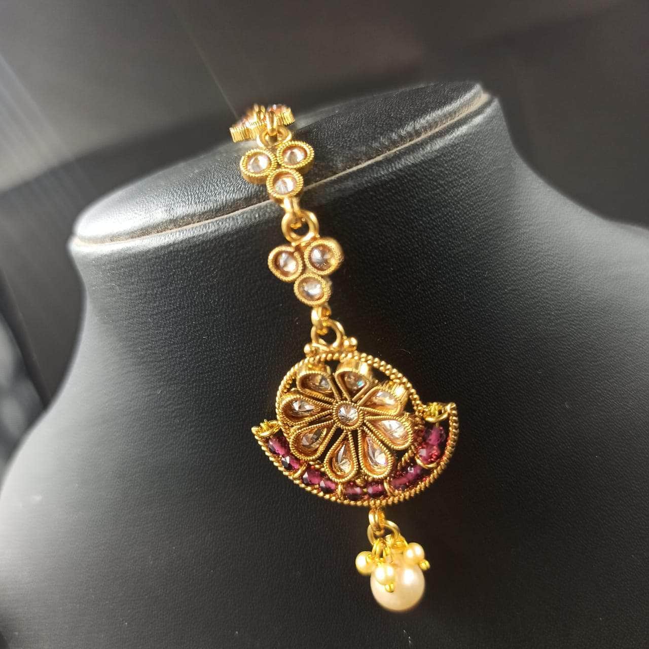 Zevar copper necklace Gold Peleted Copper Necklace By Zevar