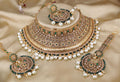 Kundan Gold Plated & Pearl Necklace Set By Zevar - Zevar