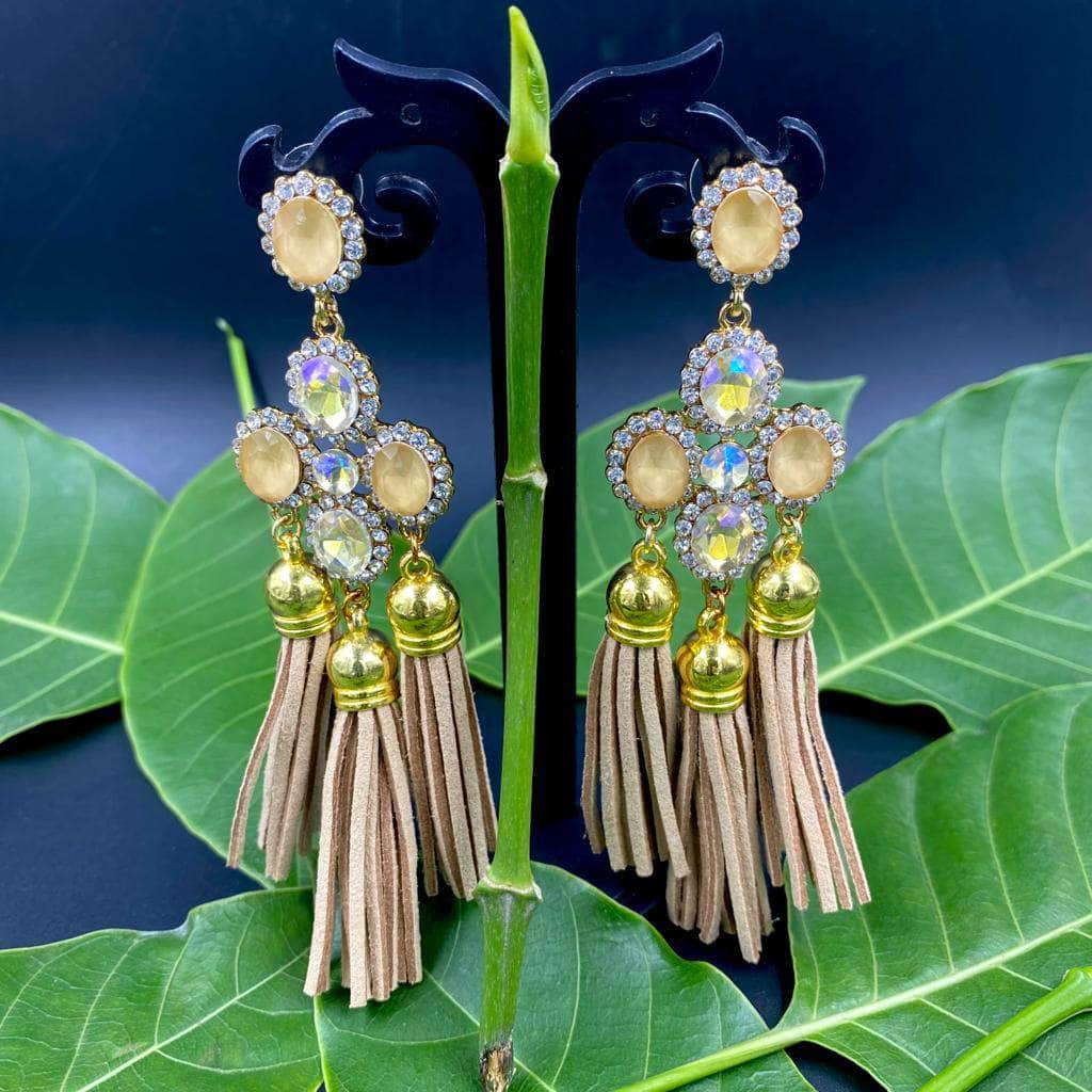 Gold Tone Pearl Drop Dangle Western Earrings – Silvermerc Designs