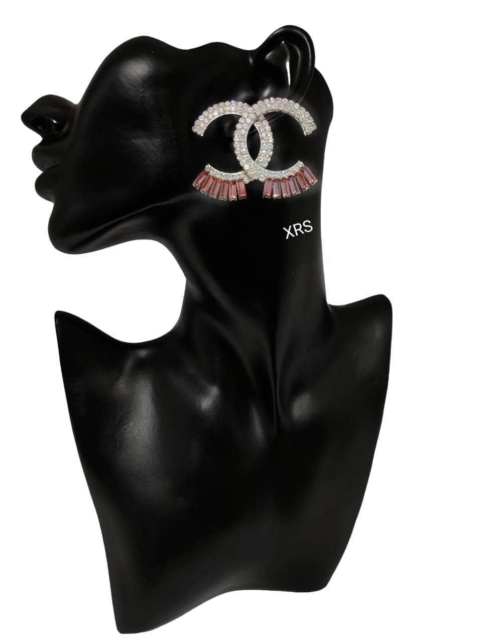ZEVAR I Chanel Studs In Premium Zircon Stones Western Earrings