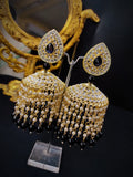 Zevar Earrings Copy of High Quality Kundan Earrings AD Stone Set By Zevar